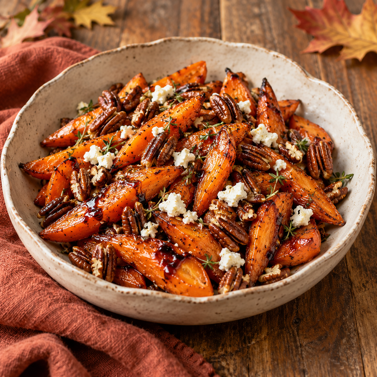 Roasted Carrots with Pecans tamfooderie.com