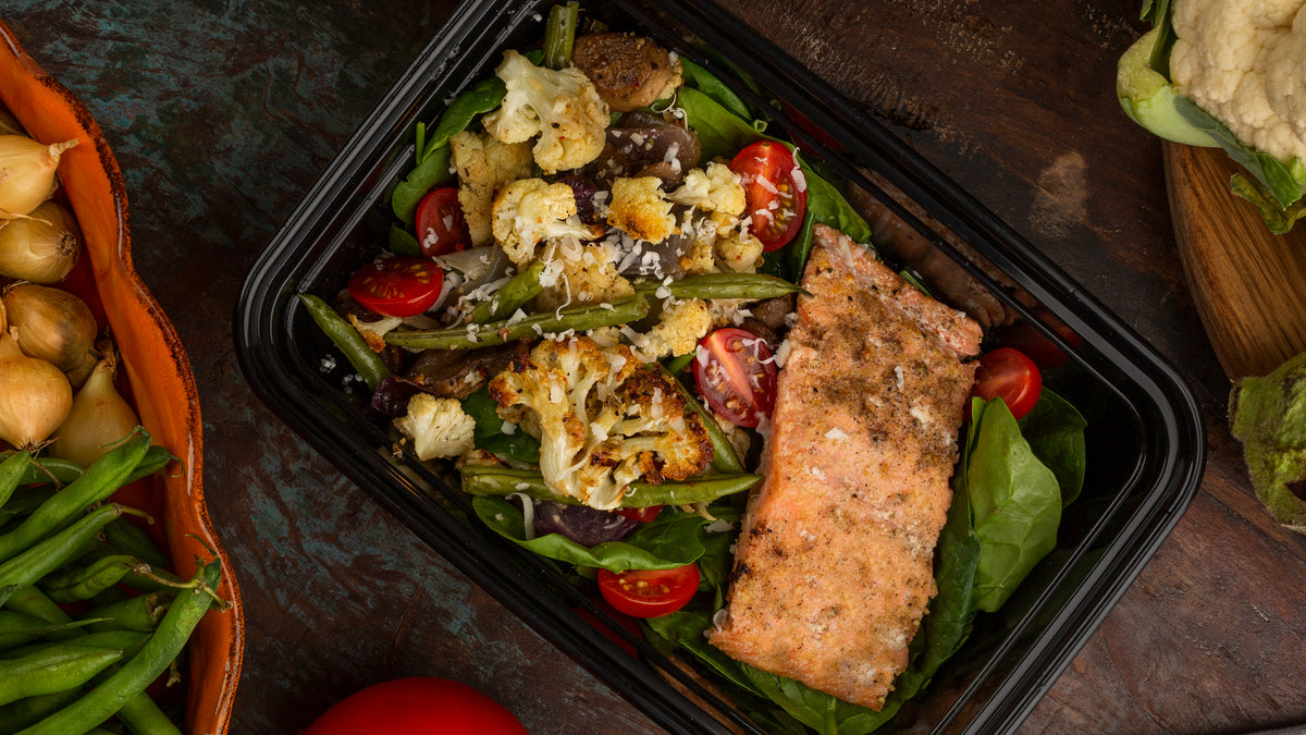 Salmon & Veggie Powerbowl tamfooderie.com