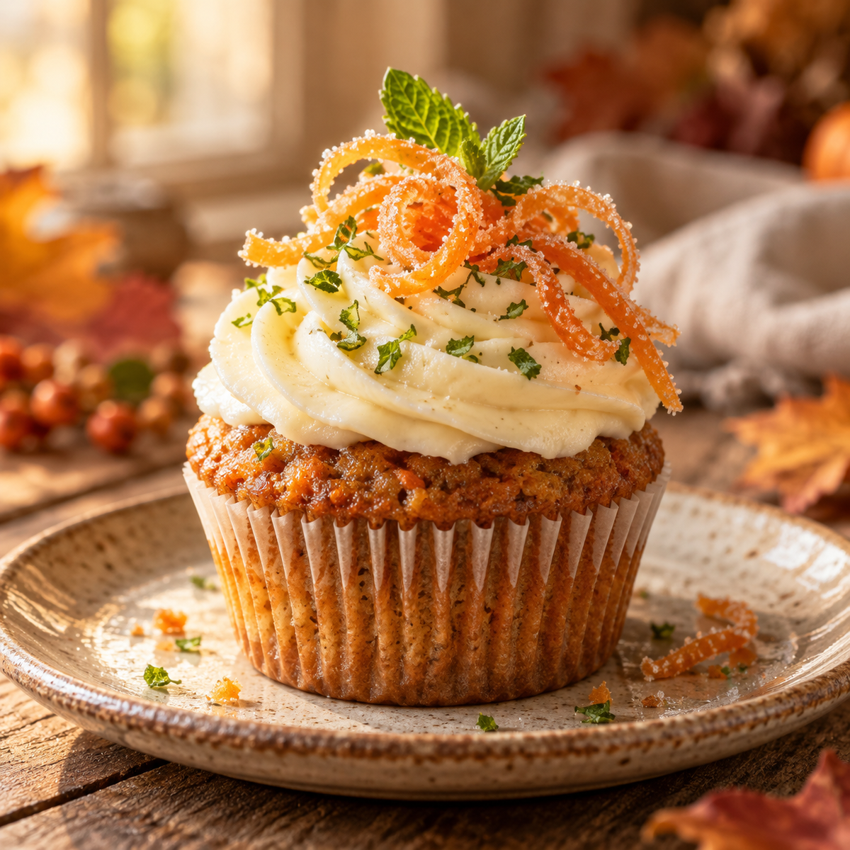 Carrot Cake Cupcakes tamfooderie.com