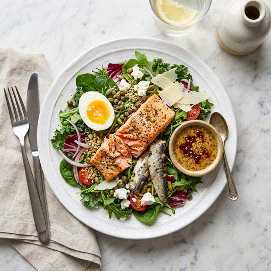 Chef Special: Sardines & Salmon Salad tamfooderie.com